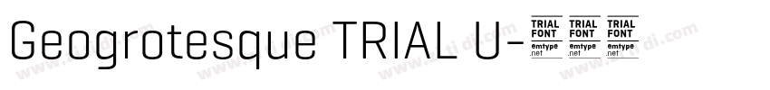 Geogrotesque TRIAL U字体转换